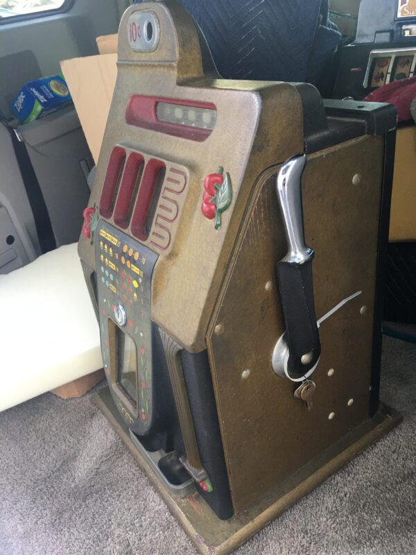 Mills Mfg Cherry Falls 10 cent Antique Slot Machine