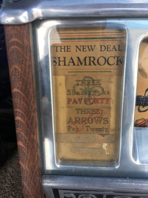 Caille Bros. Superior Nude Front New Deal Rare 10 cent Caille Shamrock Slot Machine - Image 7
