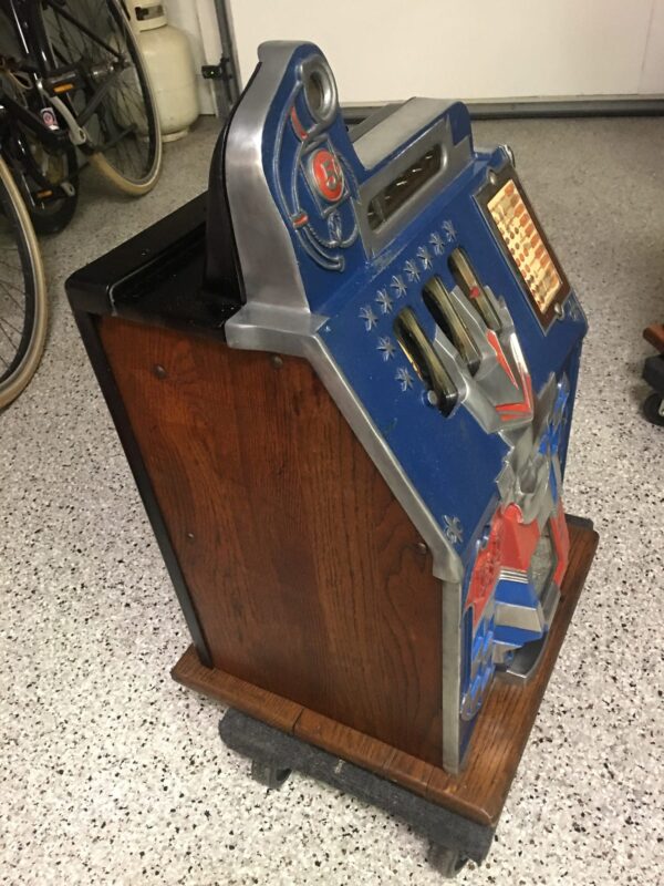 Vintage Mills 5 cent Checker Board Castle Slot Machine - Image 2