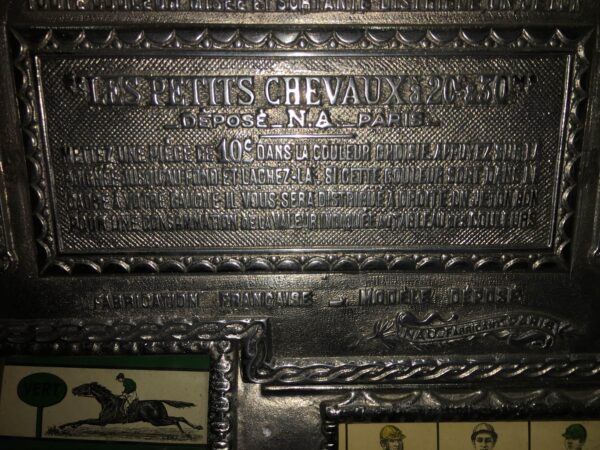 Cast Iron Gambling Token Payout Machine The Little Horse Les Petits Chevaux - Image 5
