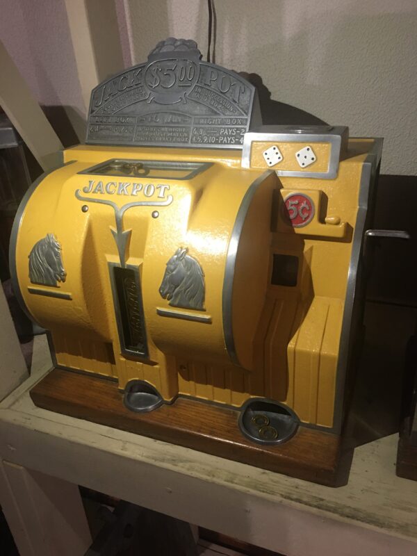 Bally Reliance Rare 5 Cent Dice Machine