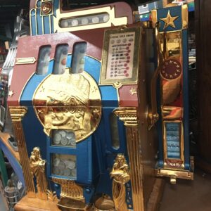 Mills Roman Head Slot Machine W/Side Vendor