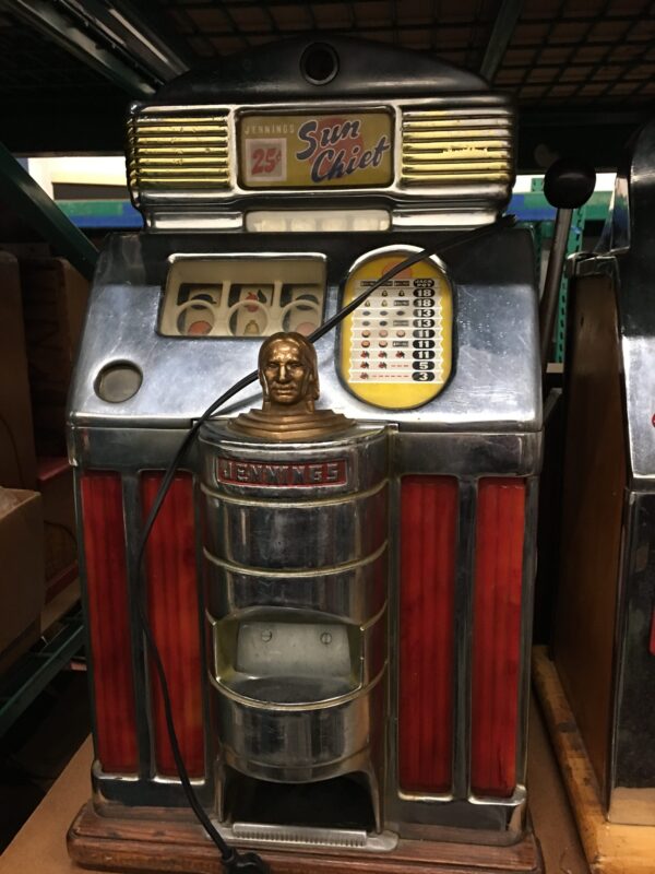 Jennings Quarter Sun Chief Light Up Model Slot machine